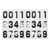 Olmecs Magnetic Heading Numbers Fridge Magnets : Black  Size: 6x3,3 Cms